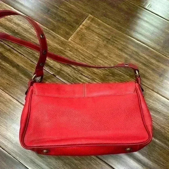 Liz Claiborne Vintage red shoulder Bag - Picture 2 of 5